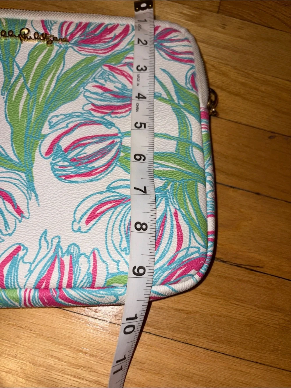 Lilly Pulitzer Pink, Green & White Floral Tech Sleeve